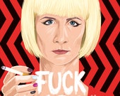 Laura Dern as Diane Evans (Twin Peaks) (signed prints) © Iván García.