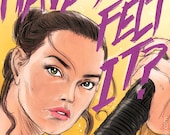 Daisy Ridley as Rey from Star Wars Episode VIIl The Force Awakens (signed prints) © Iván García