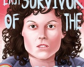 Lt. Ellen Ripley says (signed prints) © Iván García.