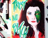 Trust no bitch N8 - Jane Badler as Diana © Iván García  (Limited edition prints, signed and numbered)