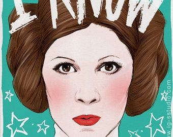 Princess Leia Knows (signed prints) © Iván García