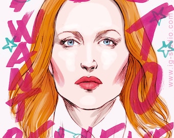 Dana Scully, you want to believe (signed prints)  © Iván García