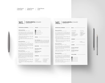 cv template for word cv design resume templates etsy
