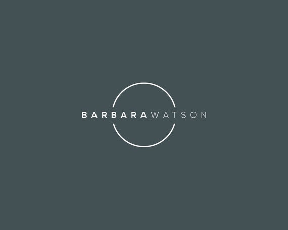 Circle Logo Instant Download Logo Round Logo Diy Logo Etsy