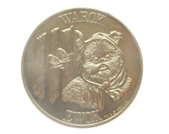 Warok Ewok Coin 1984 Power Of The Force Collector's Coin Last 17