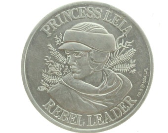 Princess Leia Rebel Leader Coin 1984 Power Of The Force Collector&#39;s Coin