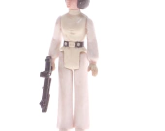 Figura de ação vintage da Princesa Leia DANIFICADA