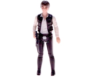 Vintage 1977 Han Solo Action Figure, A New Hope, with Original Blaster