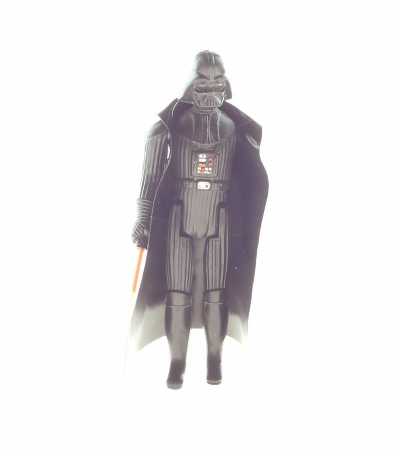 Vintage Star Wars Darth Vader Action Figure With Cape And Light Saber 1977