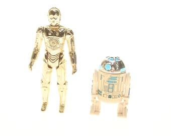 R2-D2 And C-3PO Star Wars First 12 Vintage Droid Action Figure 1977