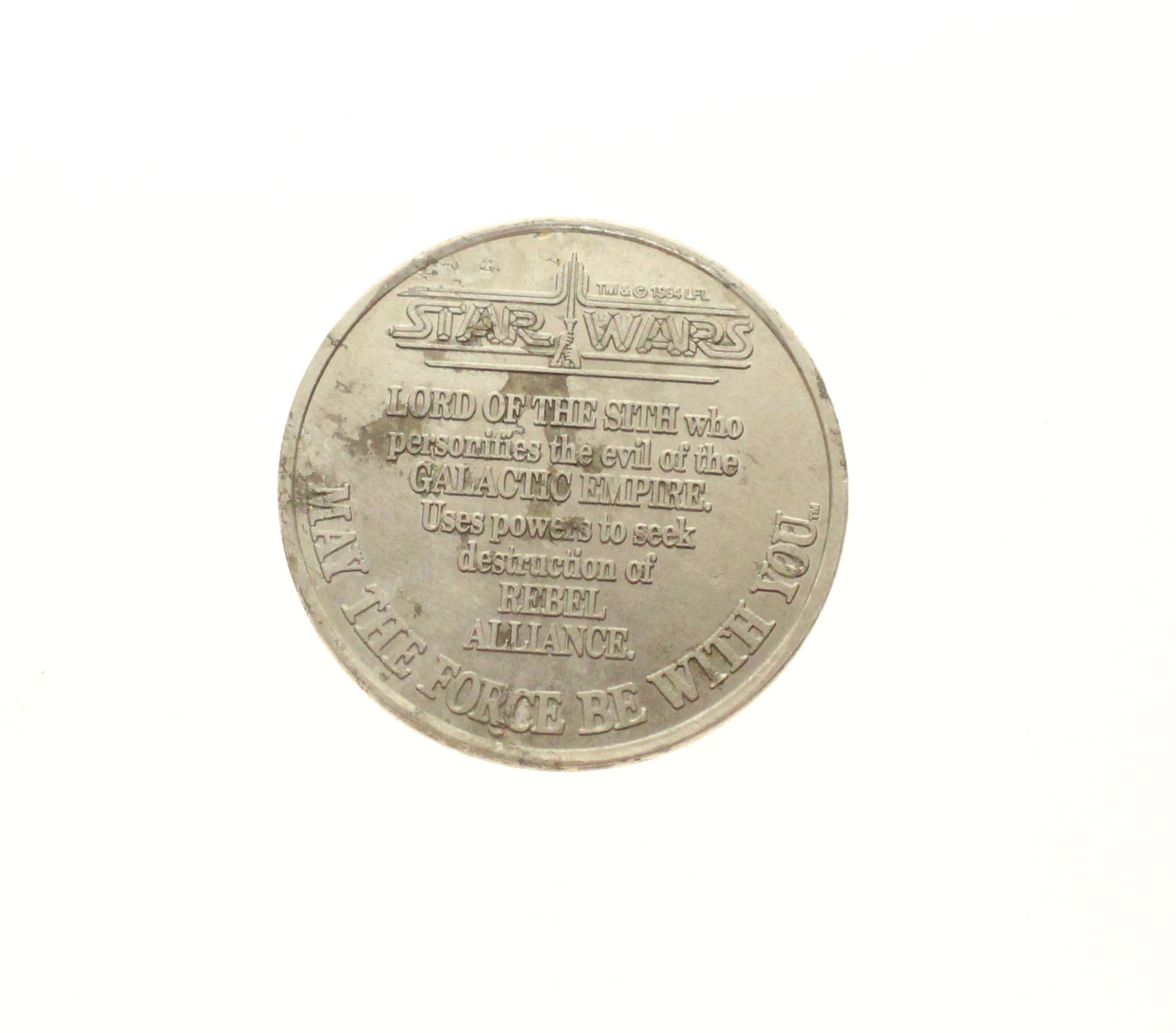 Darth Vader Coin 1984 Power of the Force Collector
