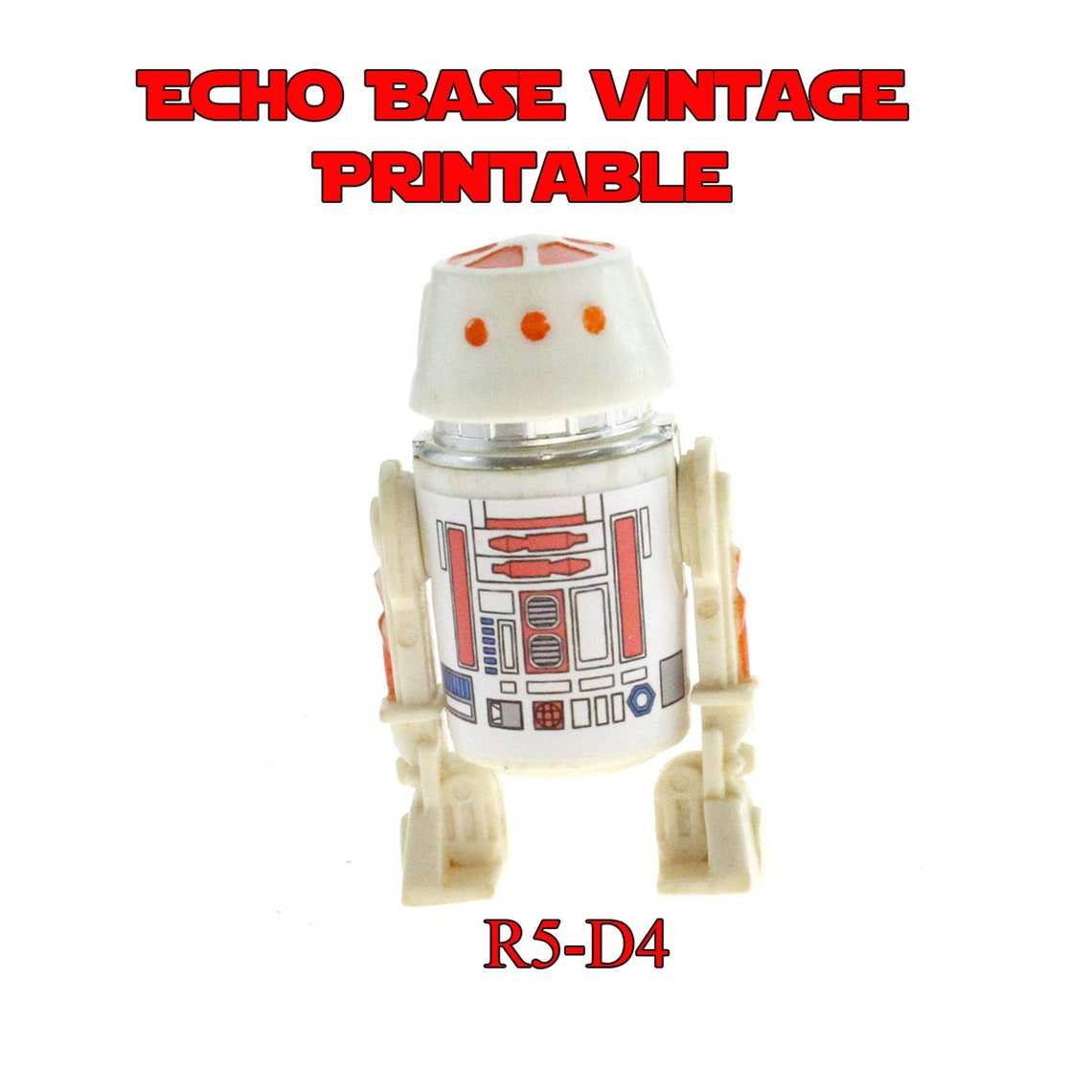 Vintage R5-D4 Printable Sticker Digital File | Etsy
