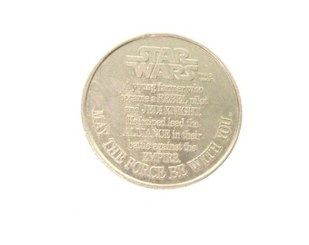 スターウォーズ1984コイン Luke Skywalker Luke Skywalker Coin 1984 Power of the Force Collector's Coin