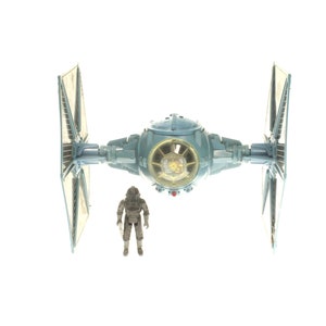 Battle Damaged Tie Fighter With Pilot Vintage Star Wars Ship