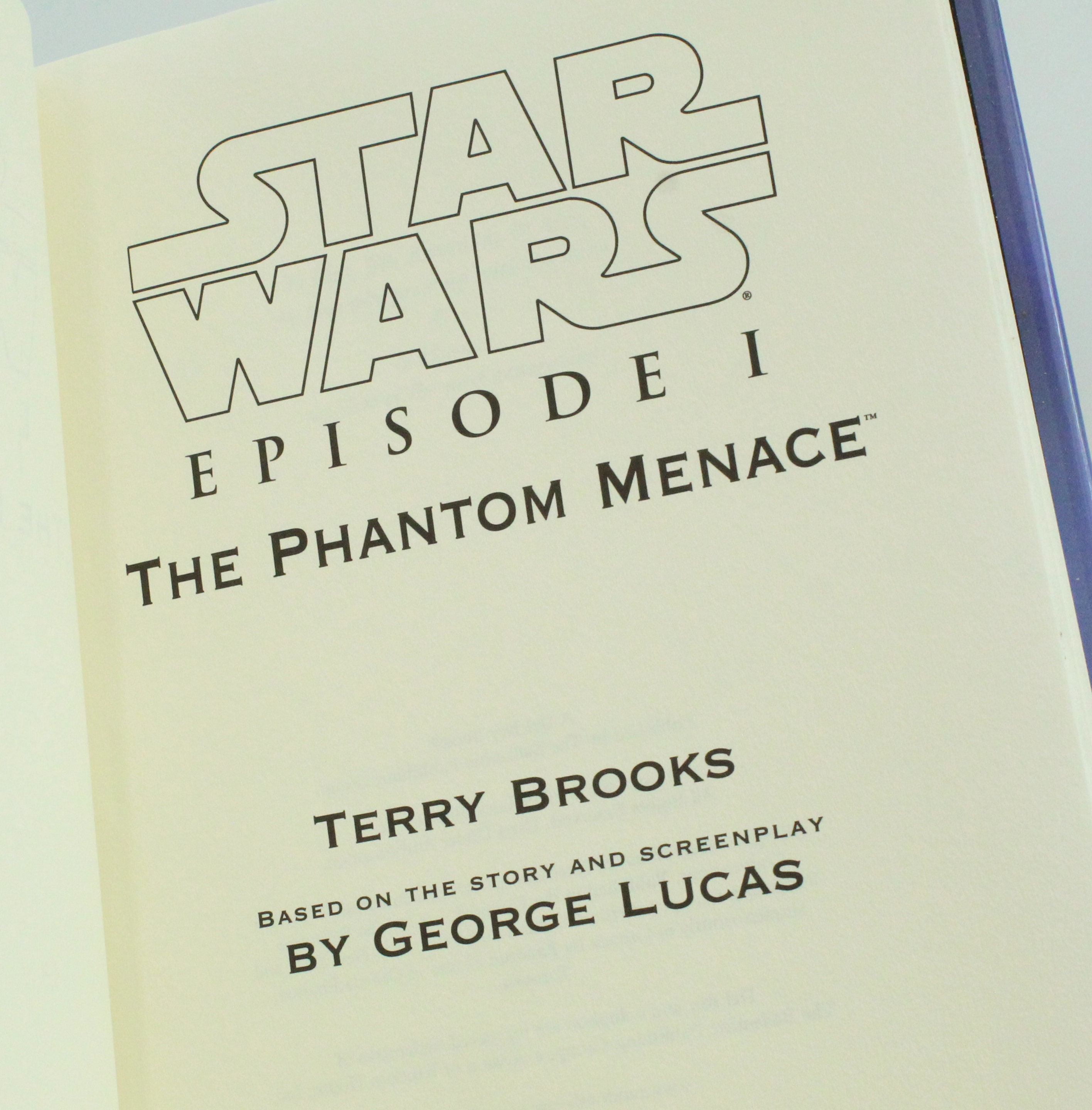 The Phantom Menace by Terry Brooks With Exclusive Signed Bookplate
