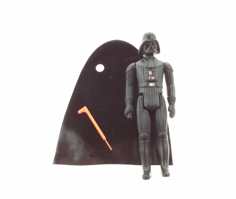 Vintage Star Wars Darth Vader Action Figure With Cape And Light Saber 1977