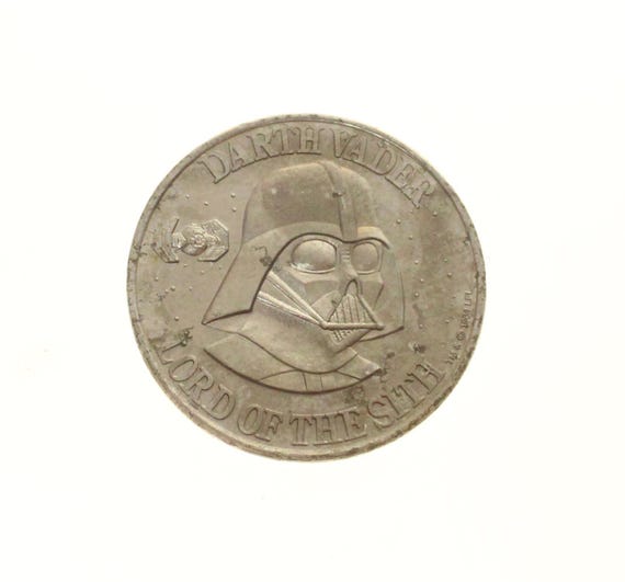 Darth Vader Coin 1984 Power of the Force Collector