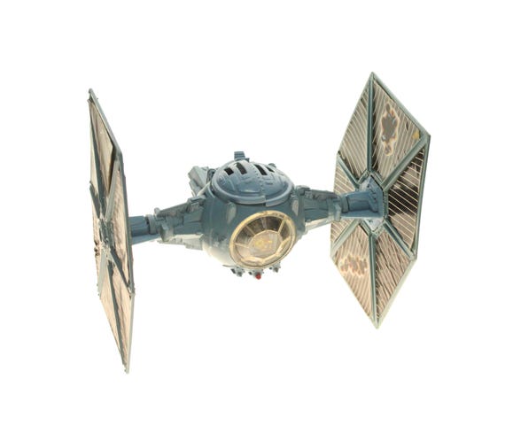 Battle Damaged Tie Fighter Vintage Star Wars Ship - Etsy