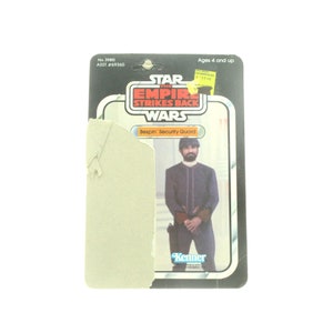Dos de carte Agent de sécurité Bespin vintage Empire contre-attaque 41 dos