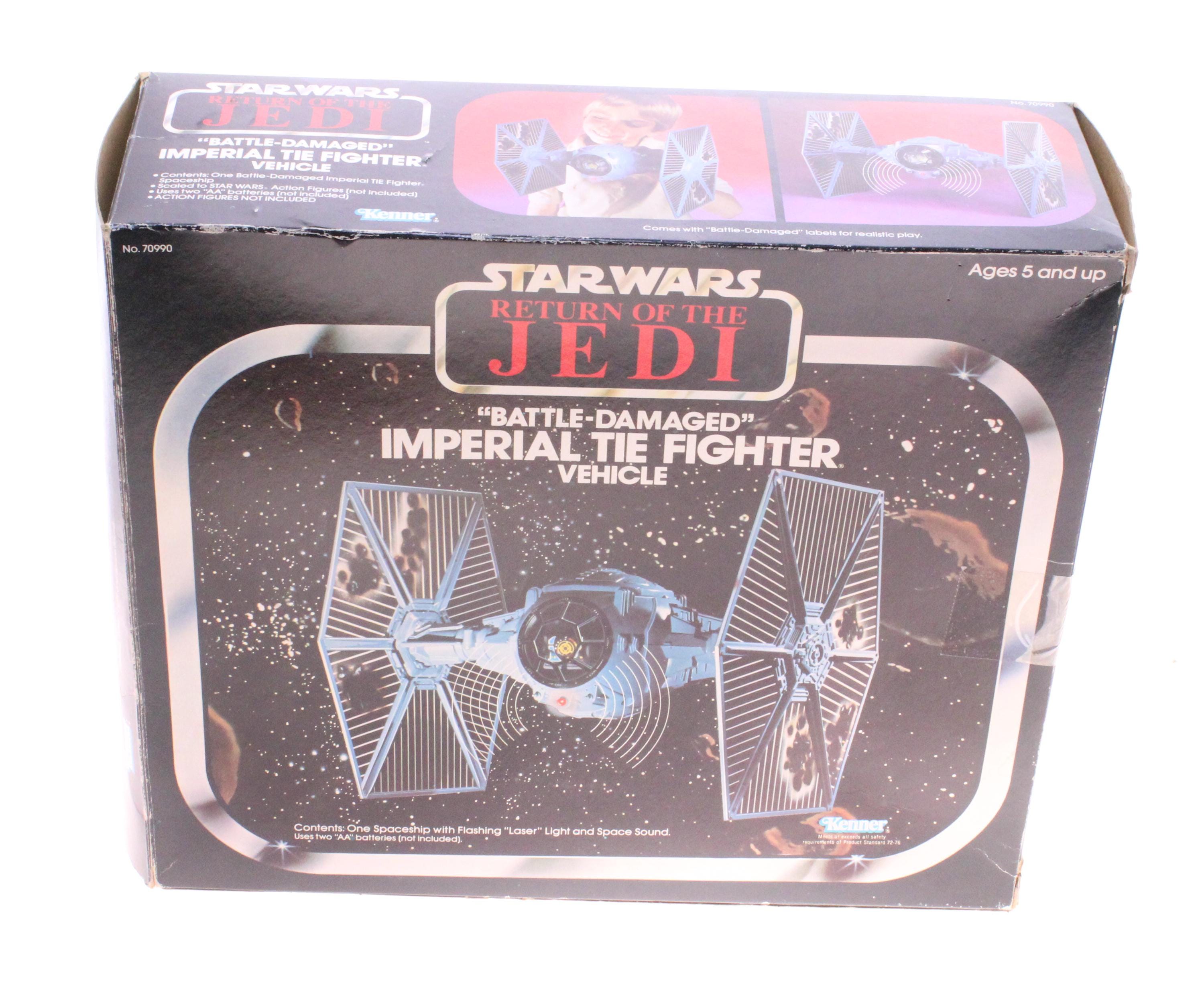 スターウォーズTIEファイター外箱破損有り Battle Damaged Tie Fighter With Box Vintage Star Wars Ship - Etsy