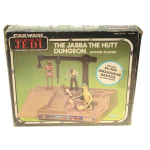 Jabba The Hutt Dungeon 2 Playset Vintage Komplett mit Box