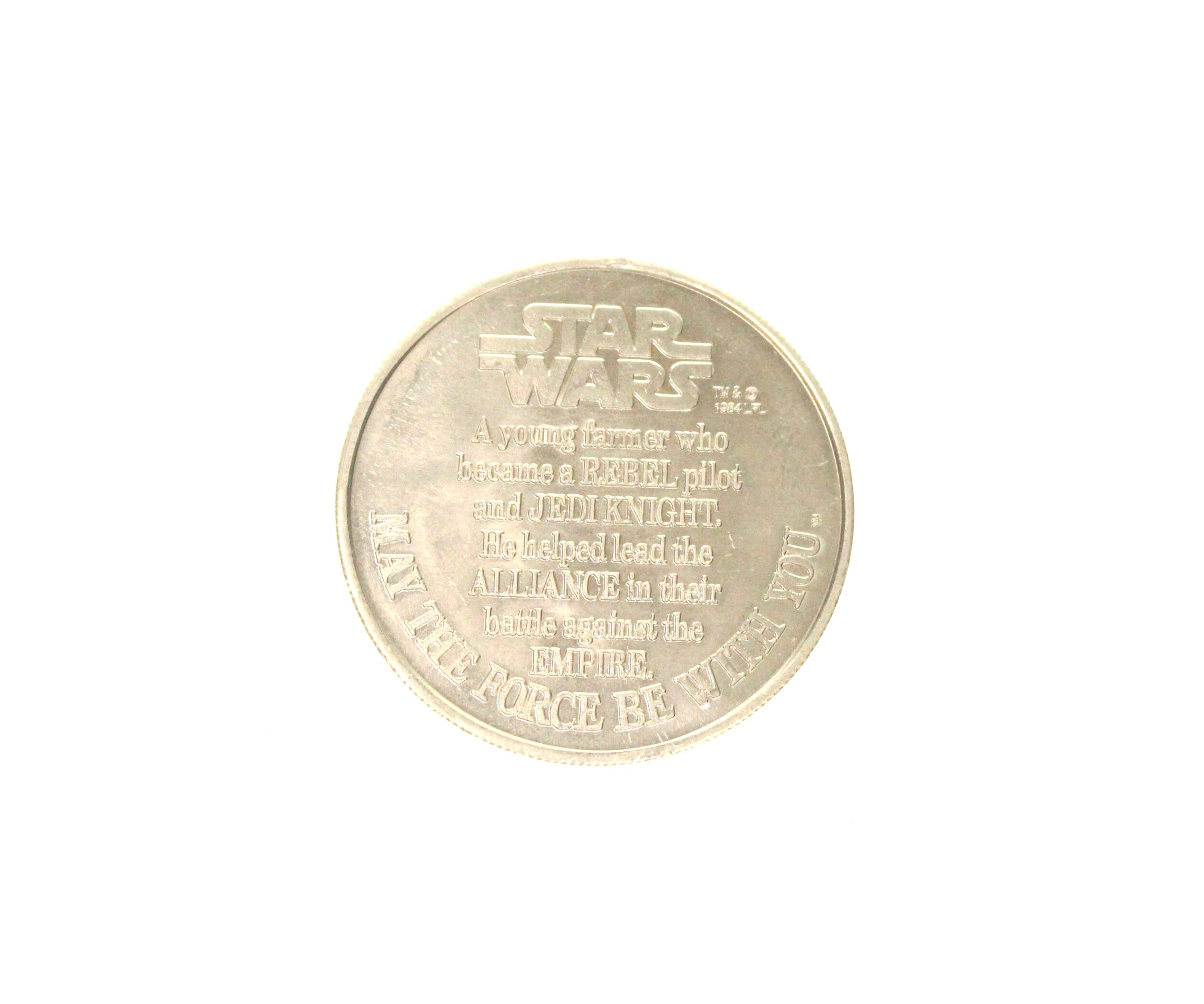 スターウォーズ1984コイン Luke Skywalker Luke Skywalker Coin 1984 Power of the Force Collector's Coin