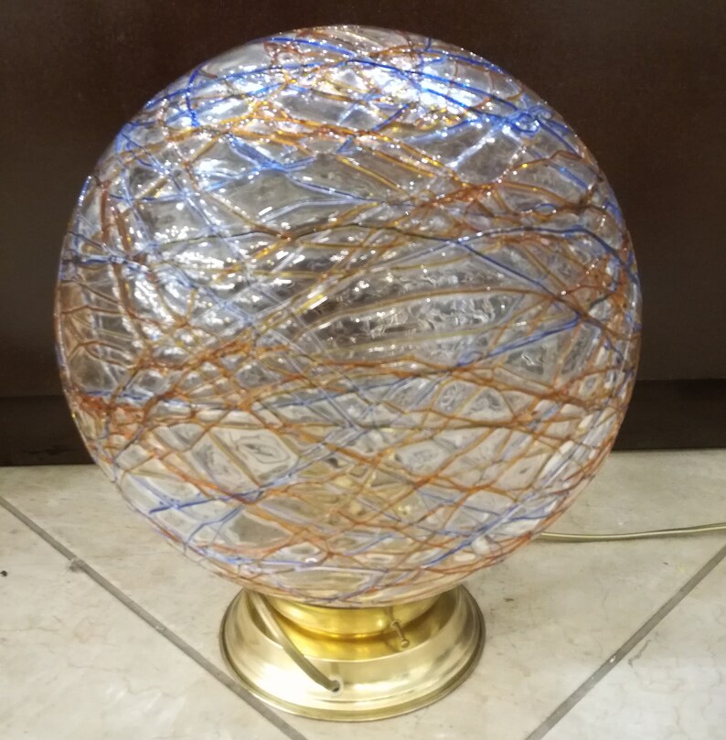 Murano coloured lamp De Majo space age Made in Italy 1960s
