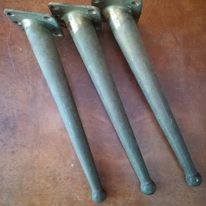 Sofa ottoman chair brass legs lot of 3 pcs autentici ottone Made in Italy 1950s