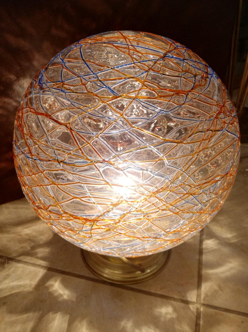 Murano coloured lamp De Majo space age Made in Italy 1960s