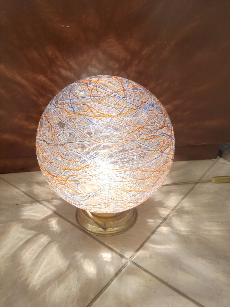 Murano coloured lamp De Majo space age Made in Italy 1960s