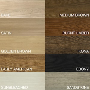 White Oak Finish Sample