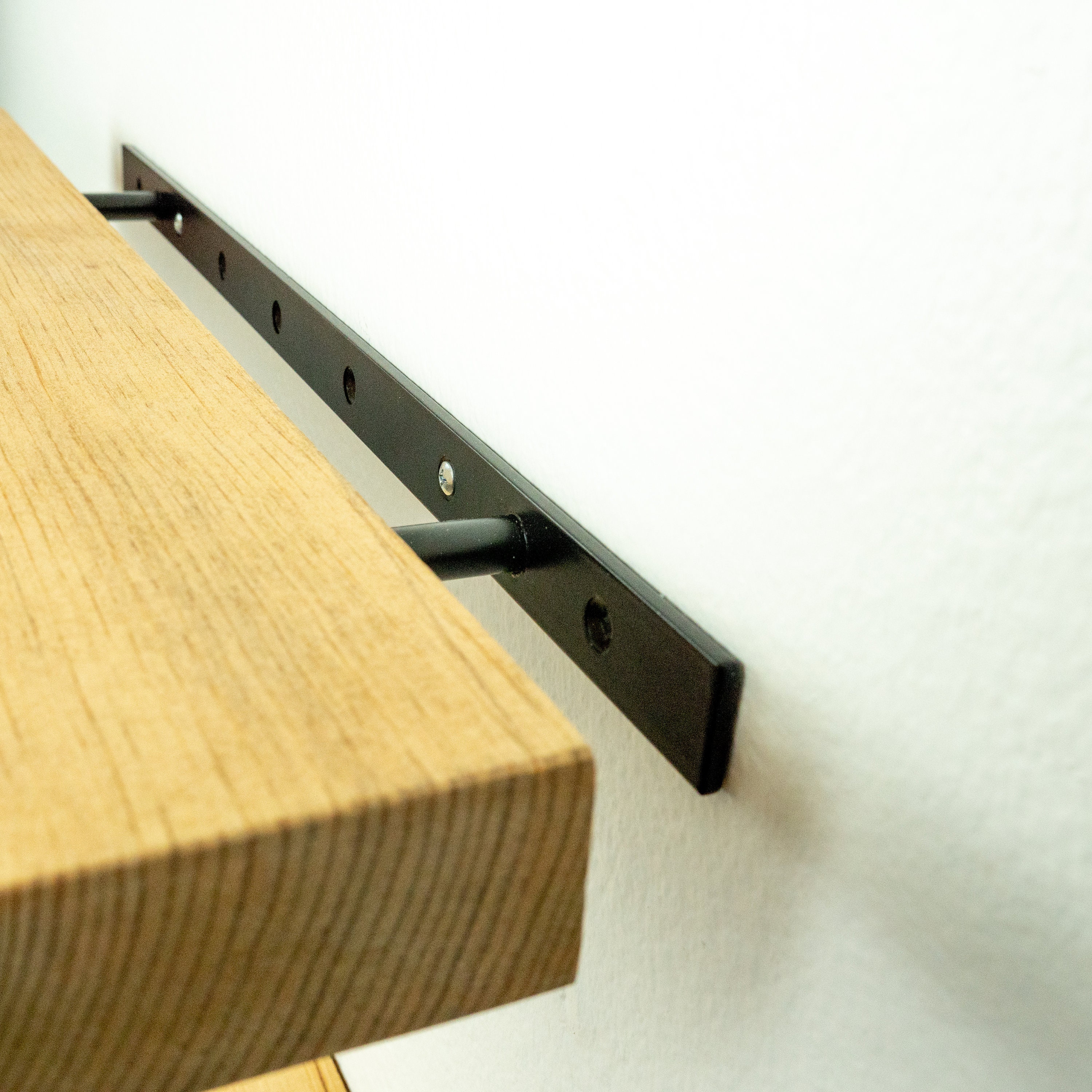 Rustic Floating Shelves Set of 2 Thin Wood Floating Shelf Etsy