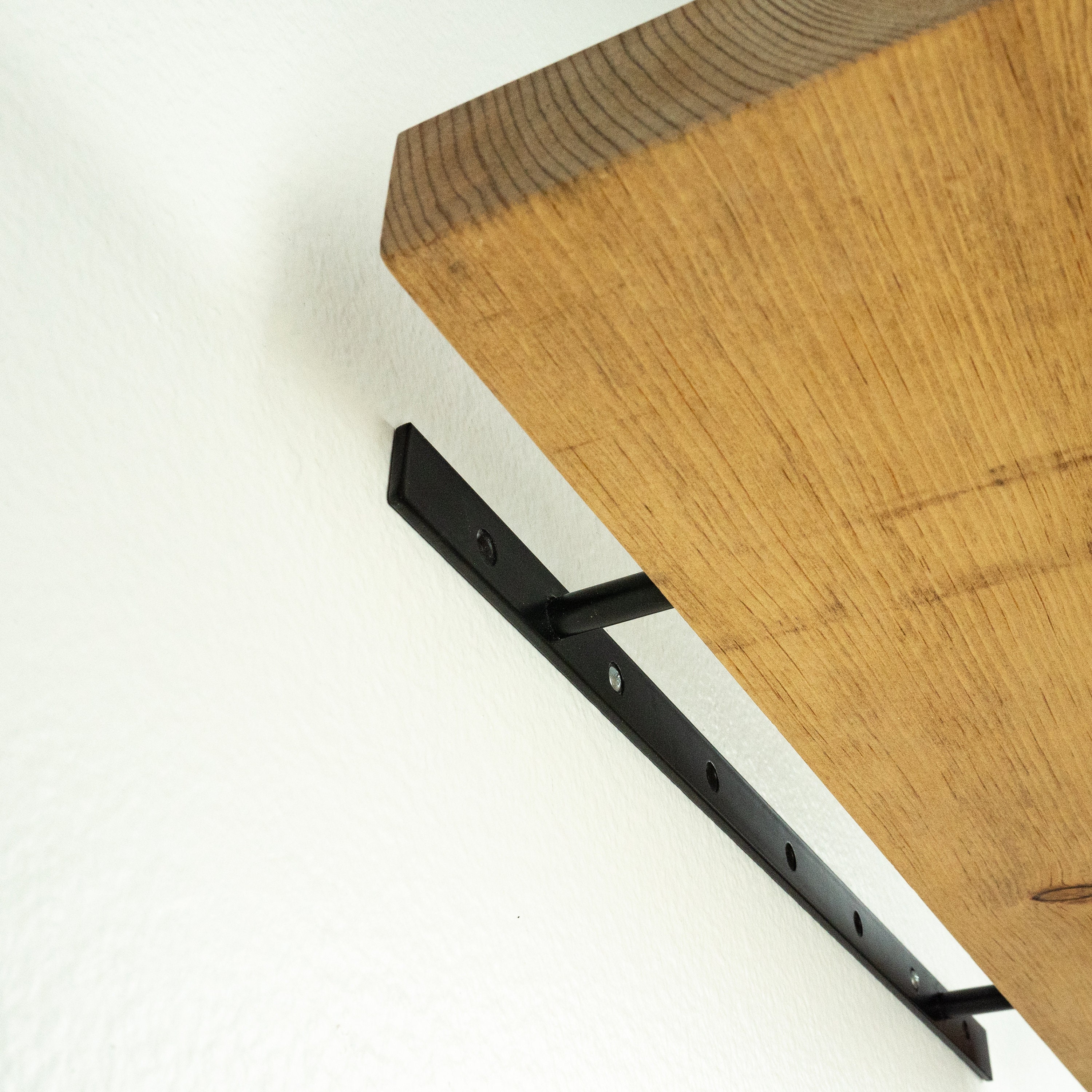 Rustic Floating Shelves Set of 2 Thin Wood Floating Shelf Etsy