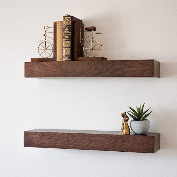 Walnut Shelf Etsy