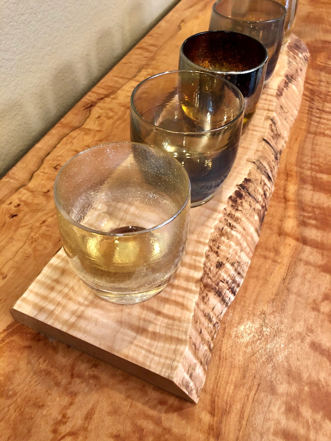 Custom Made GLASSYBABY / Candle Display / Holder of live edge Etsy