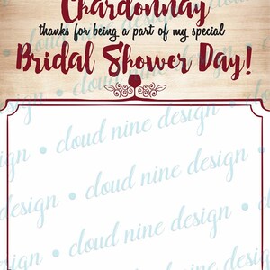 Thank You Note - Bridal Shower Thank You, Printable, Friend Thank You ...