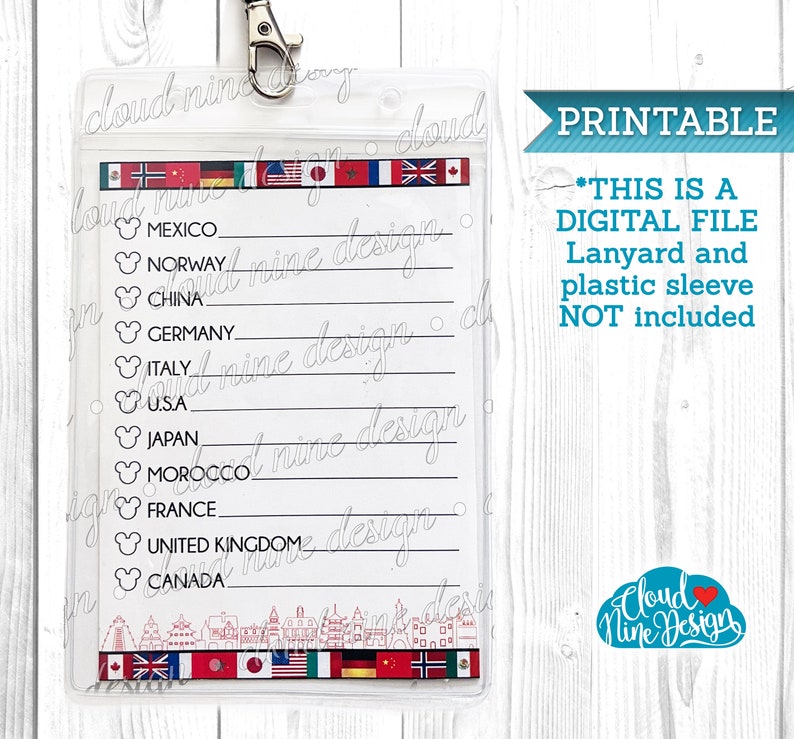 Drinking Around the World Passport for Epcot Day Drinking Etsy