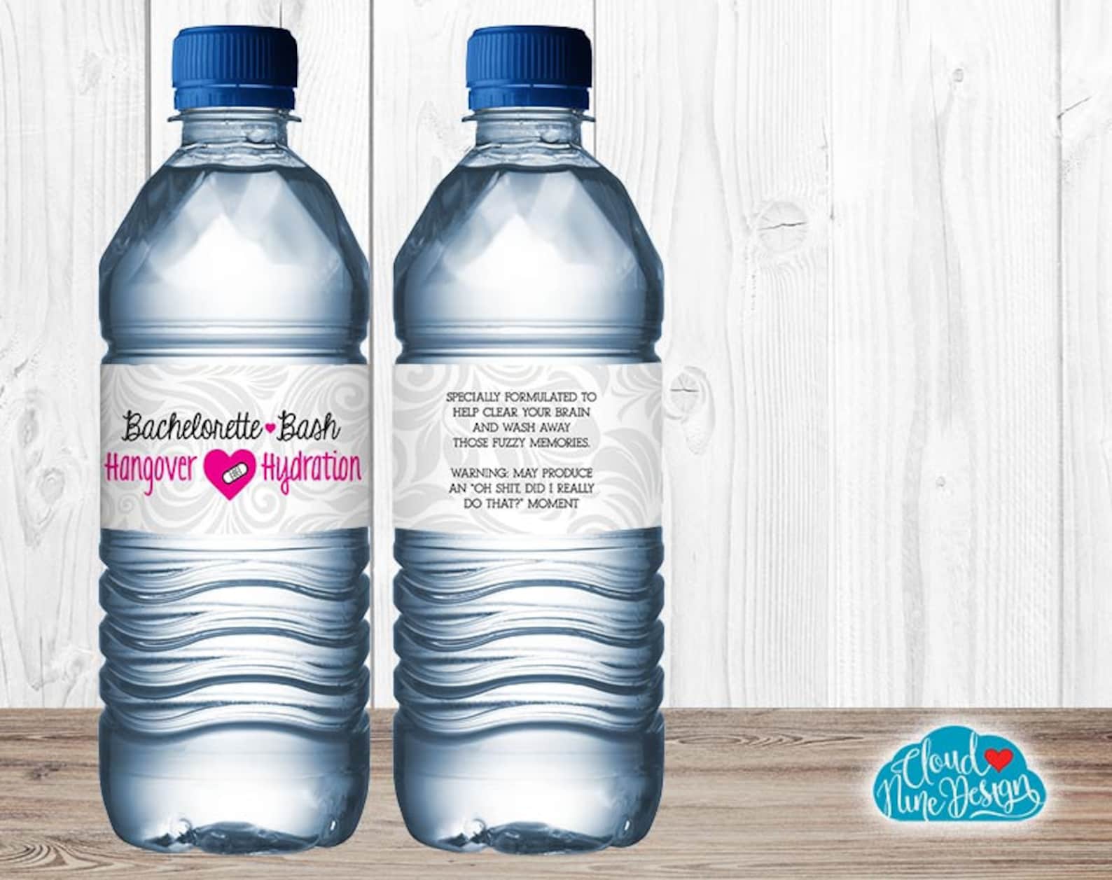 Bachelorette Water Bottle Labels instant Download Hangover - Etsy