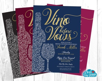 Faire-part de mariage sur le thème du vin-dégustation de vins, vino avant les vœux, à imprimer, soirée entre filles, visite des vins de la fête nuptiale