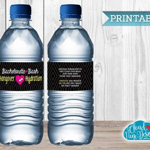 Bachelorette Water Bottle Labels {digital Download} - Hangover ...