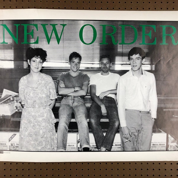 Rare Original Early 80s New Order Vintage Band Poster | A Bigger Splash | Manchester LTD | UK Import