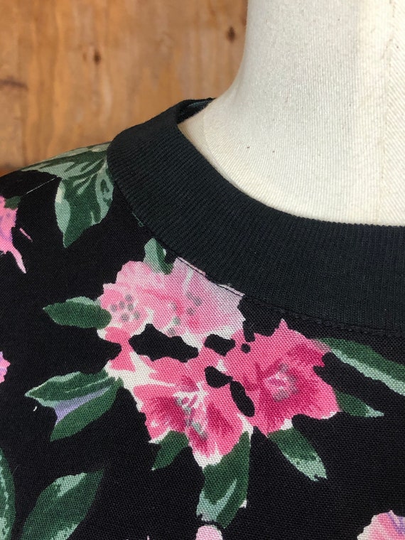 Antique Floral Drop Waist Dress