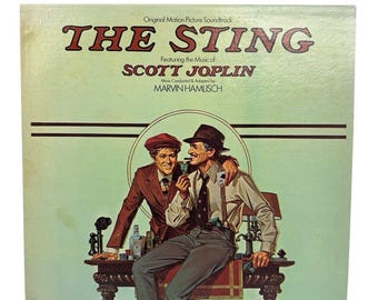 Marvin Hamlisch The Sting Original Motion Picture Soundtrack 1974 USA MCA 2040 Record Grading Near Mint Sleeve Good Plus Inlay Good