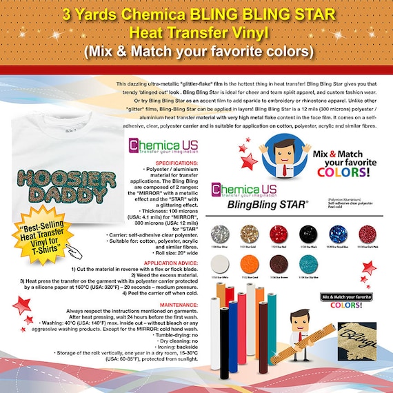 Siser Easyweed GERCUTTER Store Mix /& Match 10 Colors max. or 2 Yards Per Color Minimum 20 Yards Siser EasyWeed Heat Transfer Vinyl Iron On