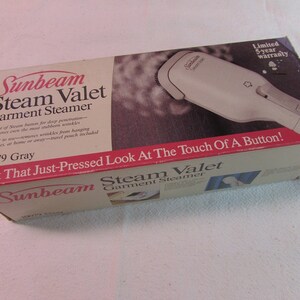 sunbeam steam valet how to use