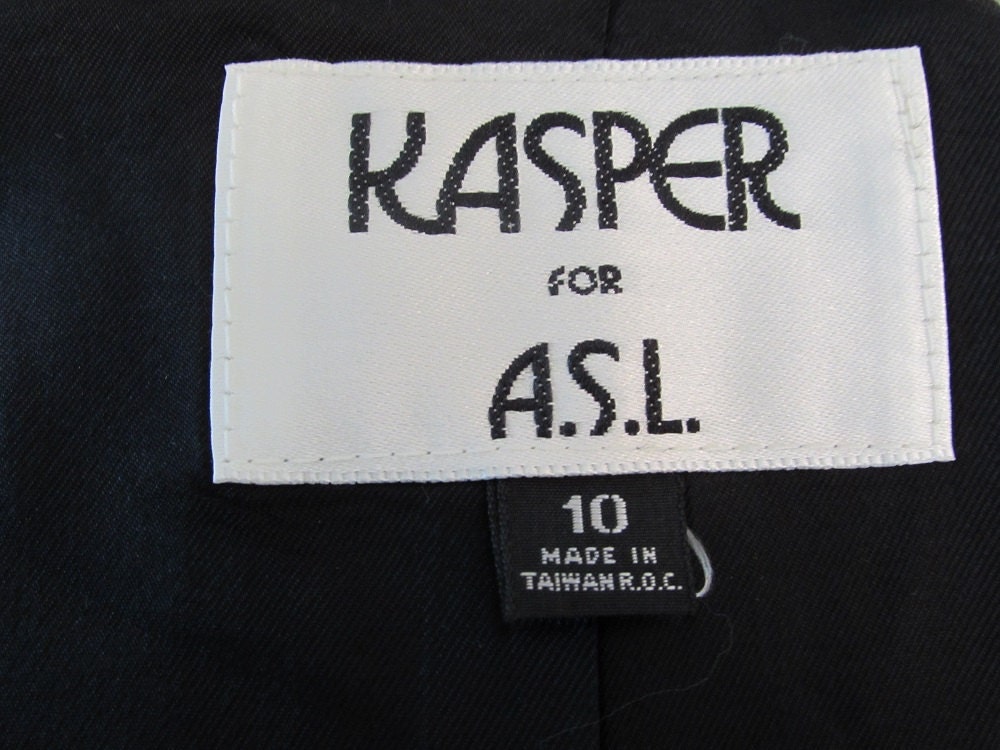 Classic Kasper for ASL White and Black Herringbone Blazer - Etsy