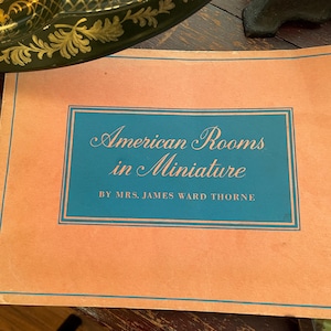 AmericanRooms in Miniature Buch, Vintage 1940er Jahre Taschenbuch