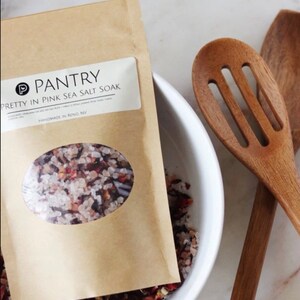 Pretty in Pink Sea Salt Soak: Himalayan Sea Salt, Hibiscus, Rose Bath Salt