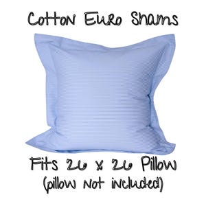 Euro Sham, Striped Euro Sham, Custom Home Decor, Home Decor, Bedroom Decor, Pillow Sham, Pillow not included