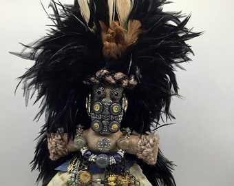 Original Mardi Gras Mischief Doll Mayan Lady ArtDoll by Connie Born
